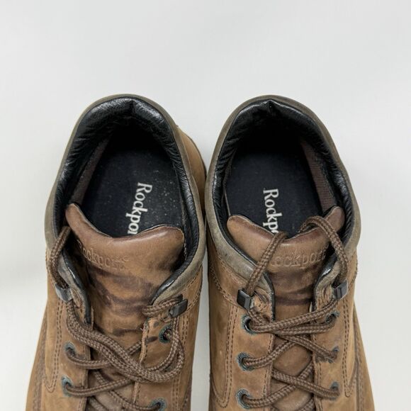 Rockport Waterproof Chukka Boots Mens 13 N Narrow Brown Leather Preppy Gorpcore - Picture 12 of 16